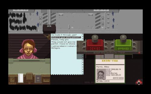 Papers, Please Decision